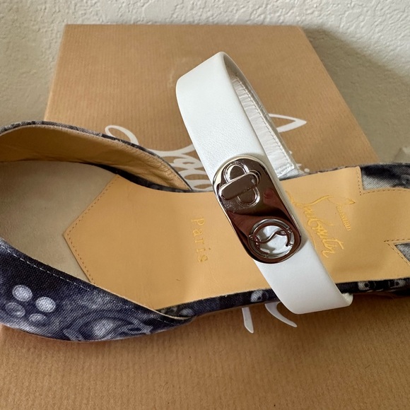 Christian Louboutin Choc Lock Jean Flats - Picture 7 of 10